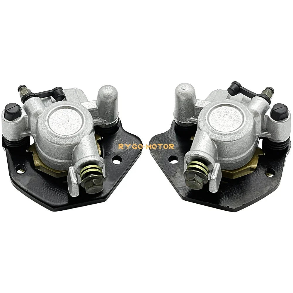 Front Left Right Brake Caliper & Pads for Kawasaki Tecate 4 250 KXF250 (1987–1988)