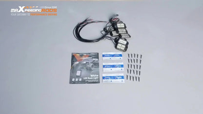 12 Pod White Rock Light Kit for Off-road Vehicle Truck ATV SUV