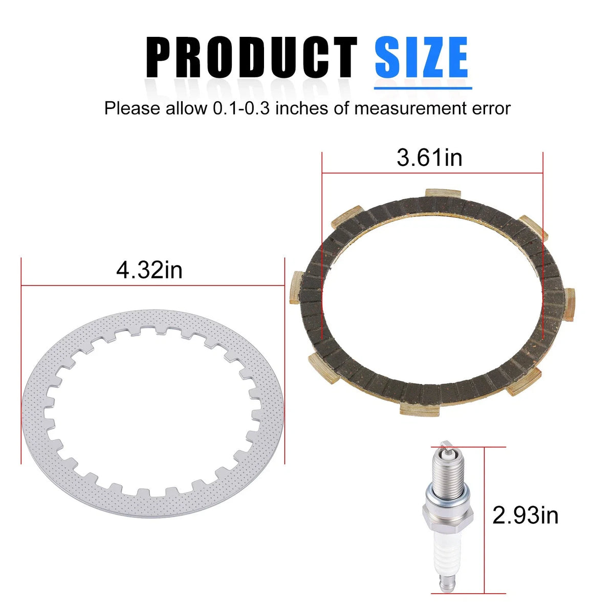 Clutch Friction Set with Steel Plates & Gasket for Honda XL185S (1981–1983)