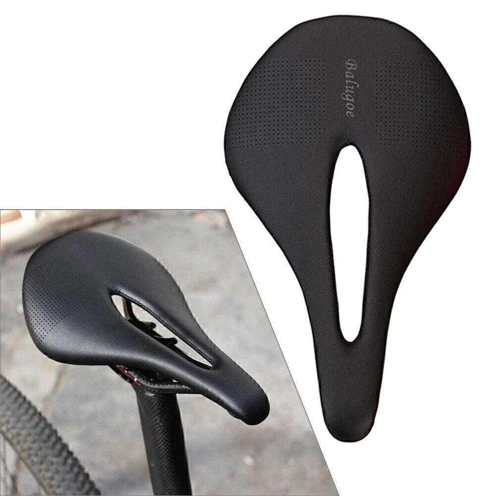 EC90 Hollow Carbon PU Leather Bicycle Saddle for Road Bike