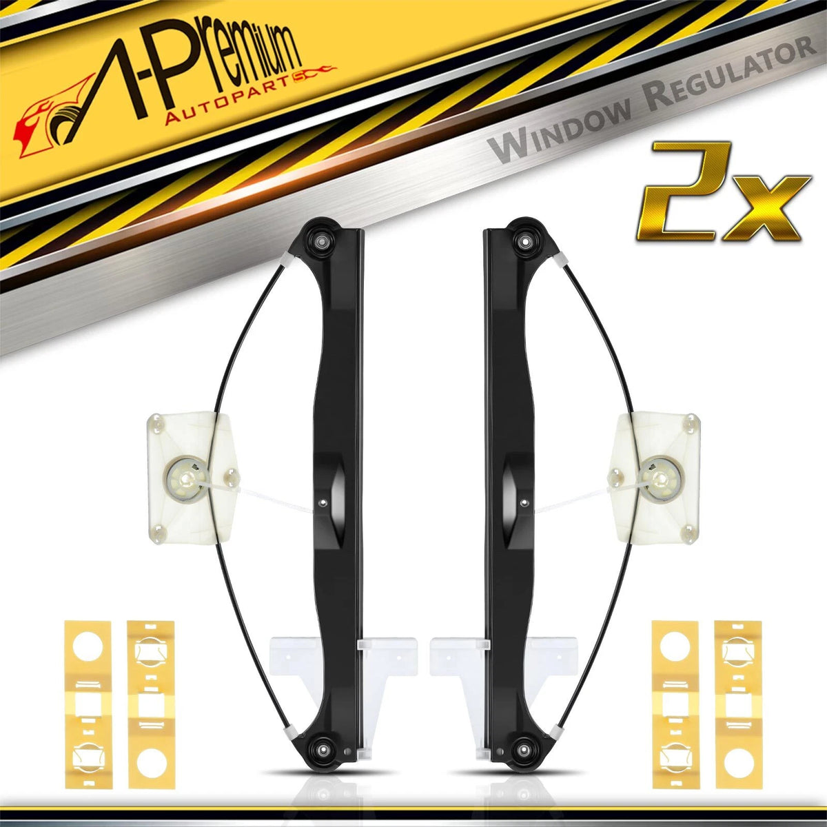 2X Rear Window Regulator for Audi A3 Quattro (2006–2013) 8P4839461A, 8P4839462A