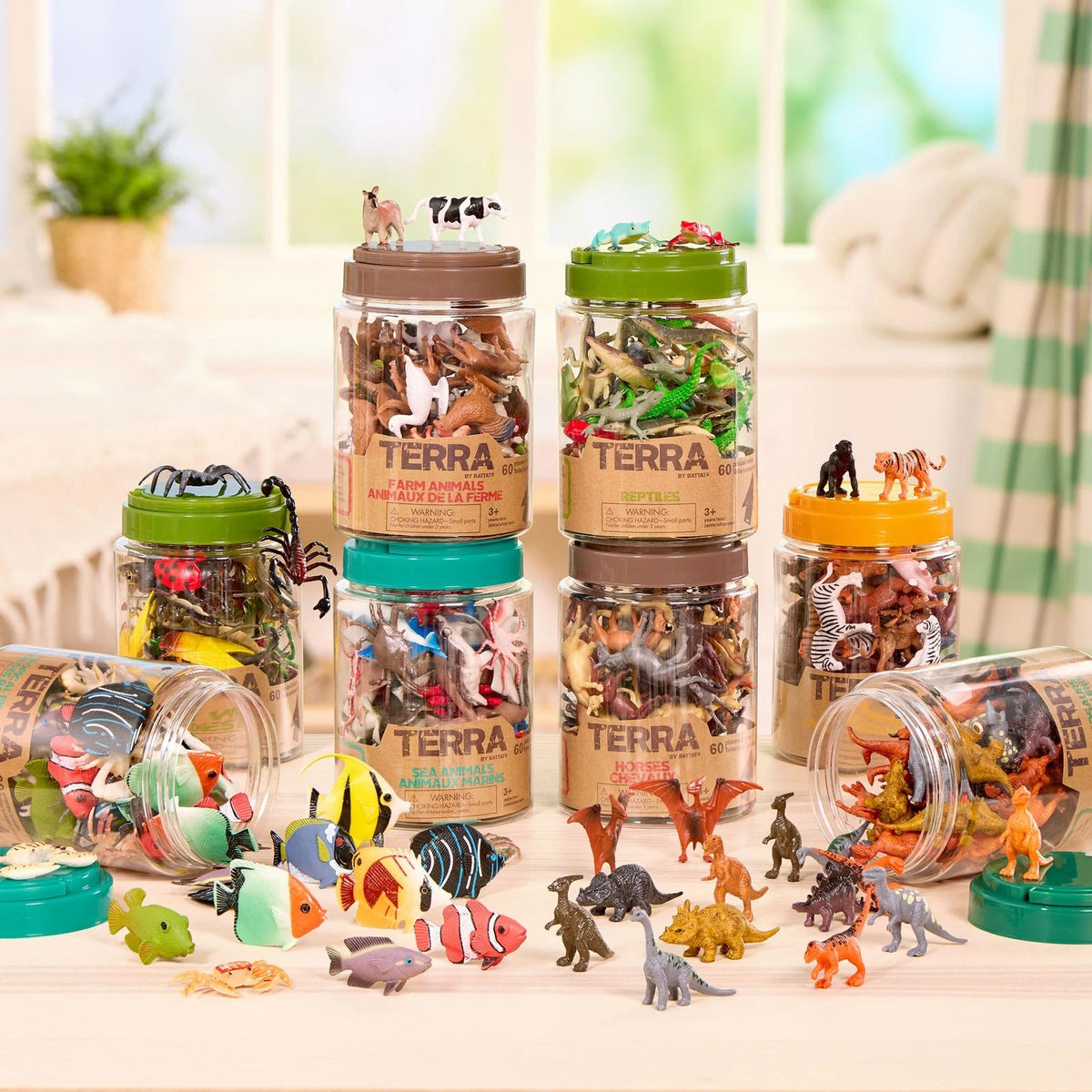 60pcs Tropical Fish & Crab Set for Terra by Battat