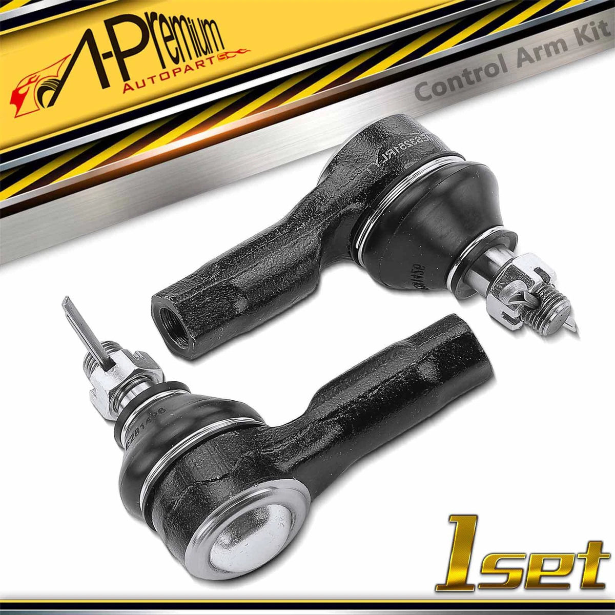 2X Front Outer Tie Rod Ends for Mazda 323 (1990–1995) MX-3 (1992–1996) RX-7 (1993–1995) - 8AB232280, B45532280, MES3251RL