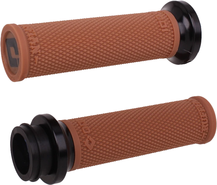 Odi Rufian Lock on Grips for Vtwin (V30HTWGR-B) - Gum Rubber/Black