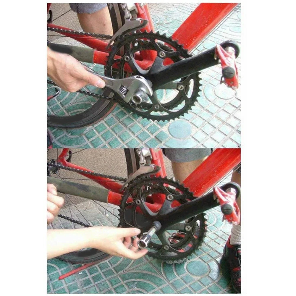 Bicycle Repair Tool for Center Axle Disassembly Flywheel Removal Chain Tool