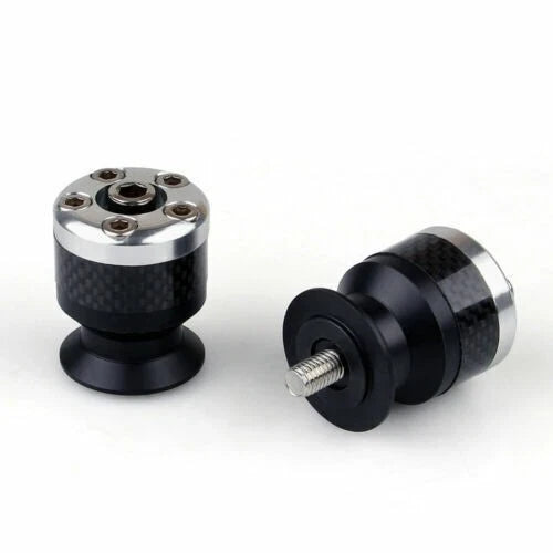 CNC Carbon Fiber 8mm Swingarm Sliders Spools for Universal Motorcycle