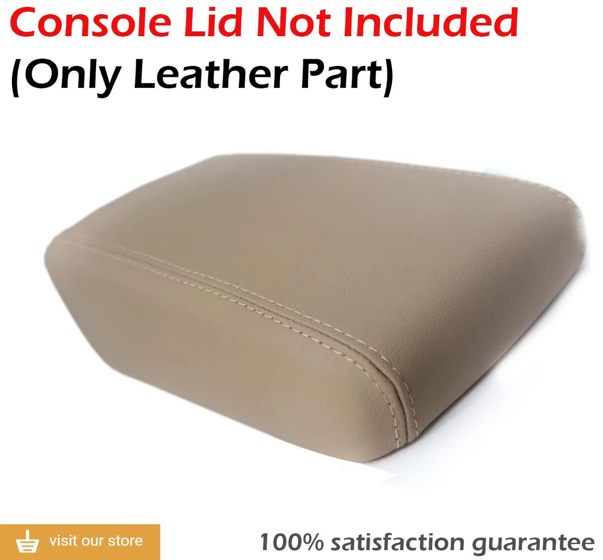 Center Console Armrest Cover for Nissan Altima (2005–2006) Beige Leather