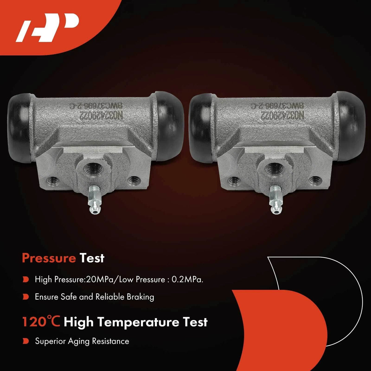 2X Rear Drum Brake Wheel Cylinder for Dodge Dakota (1987–1999)