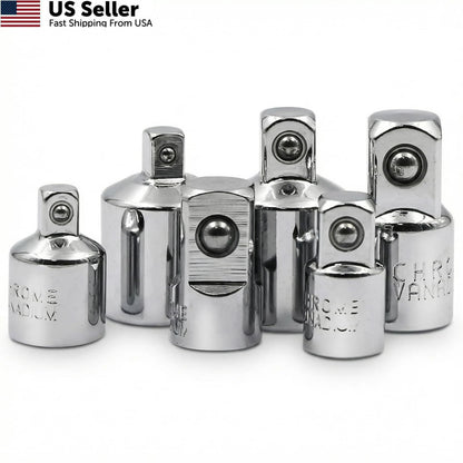 6X Socket Adapter and Reducer Set for Automotive (1/4 to 3/8, 3/8 to 1/2)