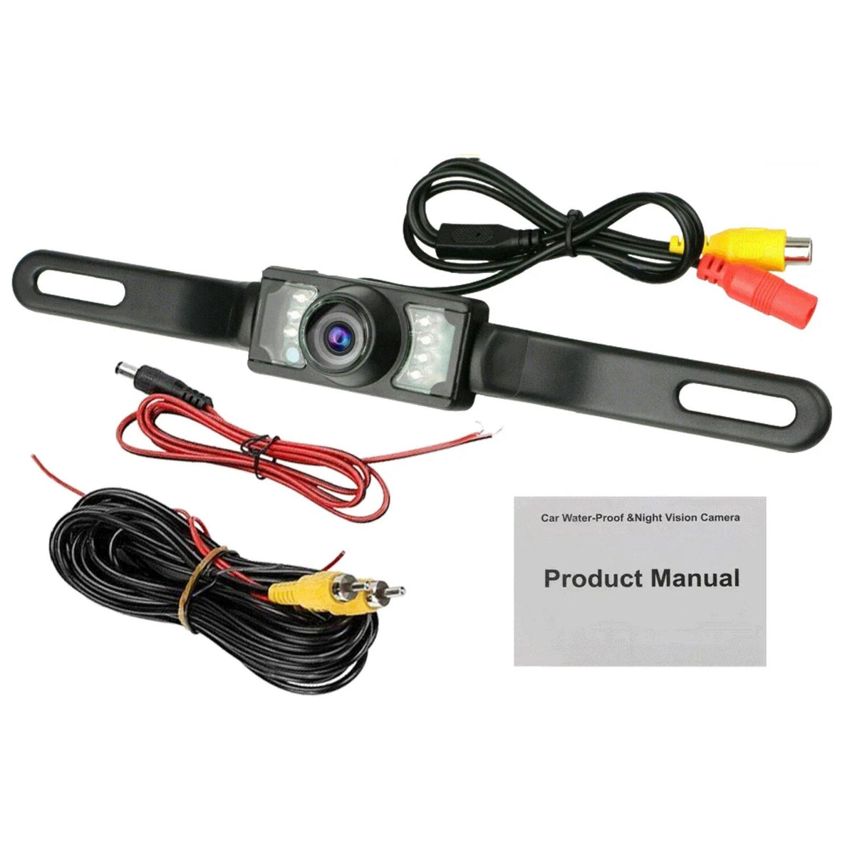 Reverse Camera with 7 LEDs for Universal Car Truck - 170° Wide Angle HD 720P
