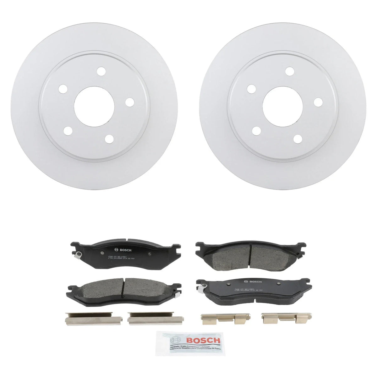 Set of 2 Bosch 336mm Rotors & Ceramic Brake Pads for Ram 1500 (2002–2005)