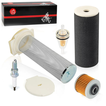Air Filter Kit & Oil Filter for Yamaha Grizzly 600 YFM600F (1998–2001)