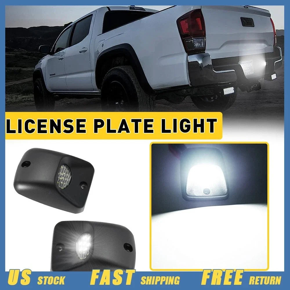 2X LED White License Plate Lights for Toyota Tacoma (1995–2004)