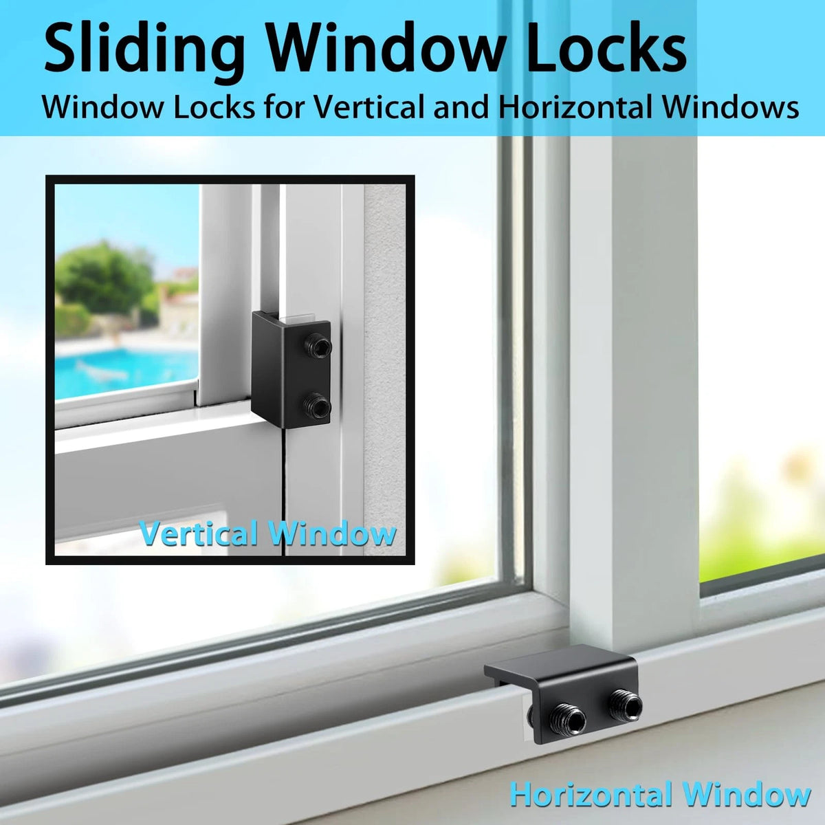 4X ZRFCXE Window Locks for Sliding Doors (No Year Range Specified)
