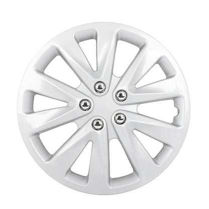 Set of 4 15" Wheel Hub Caps Full Rim Covers Silver Universal