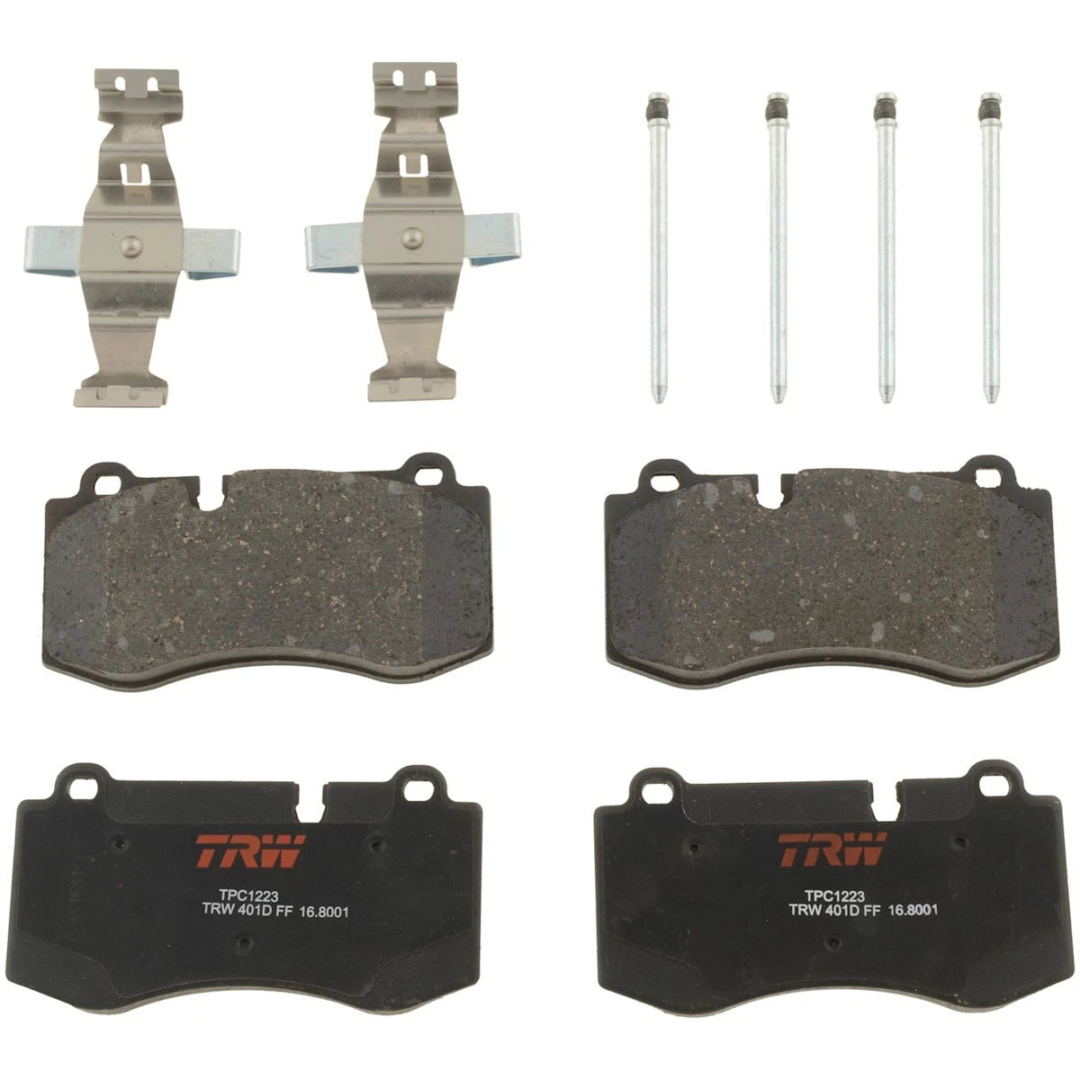 2X TRW Brake Pad Set Front for MB Mercedes CL Class (2010–2014) TXH1223, JSTPSSCP1223, TPC1223, 161223, 0054207820