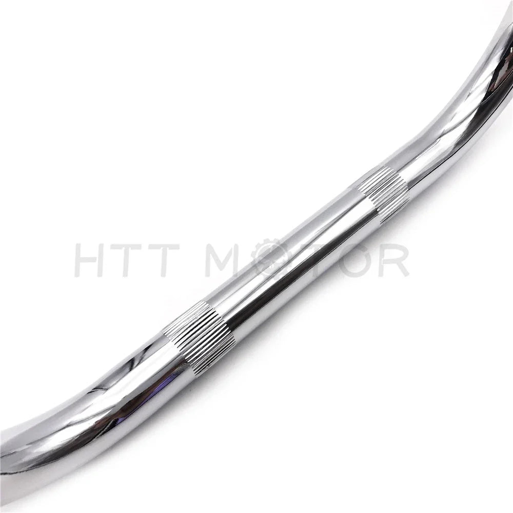 7/8" Chrome Motorcycle Drag Bar Handlebar for Harley Honda Suzuki Yamaha
