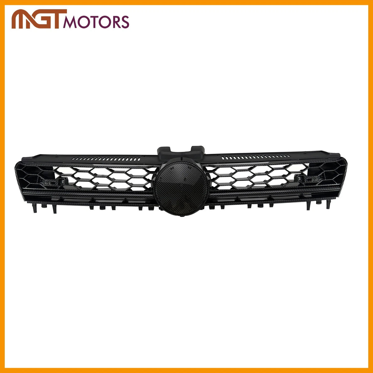 Carbon Fiber Print Front Honeycomb Bumper Grille for VW Golf MK7 GTI (2017–2019) FZ-GR-GOLF717V1-BKR