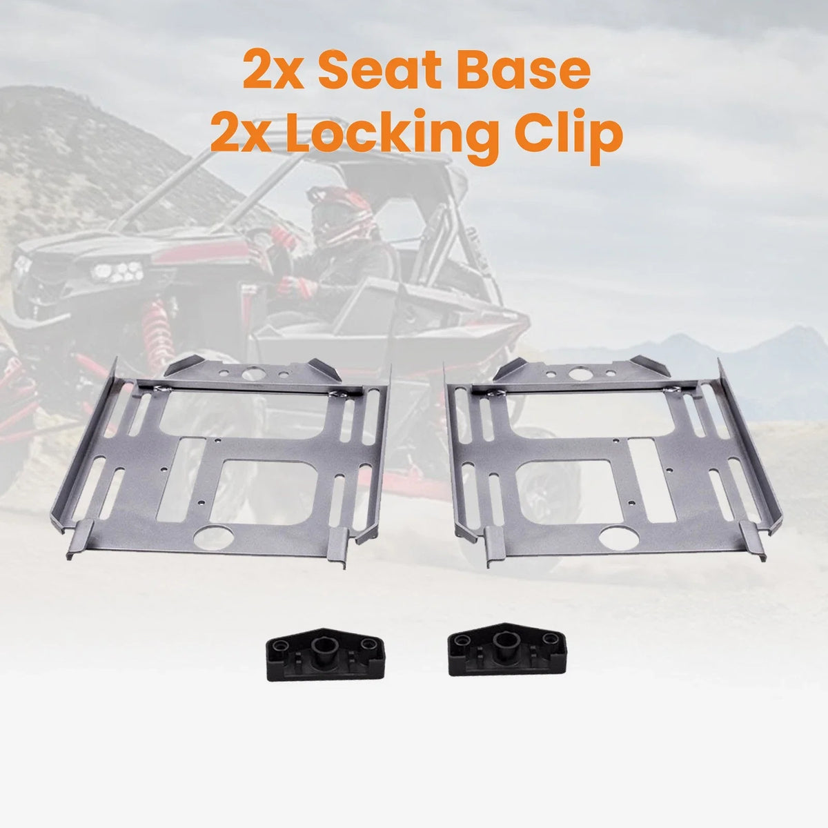 2pcs Seat Bases for Polaris RZR 570 / 900 S/XP / 1000 XP (2015–2023)