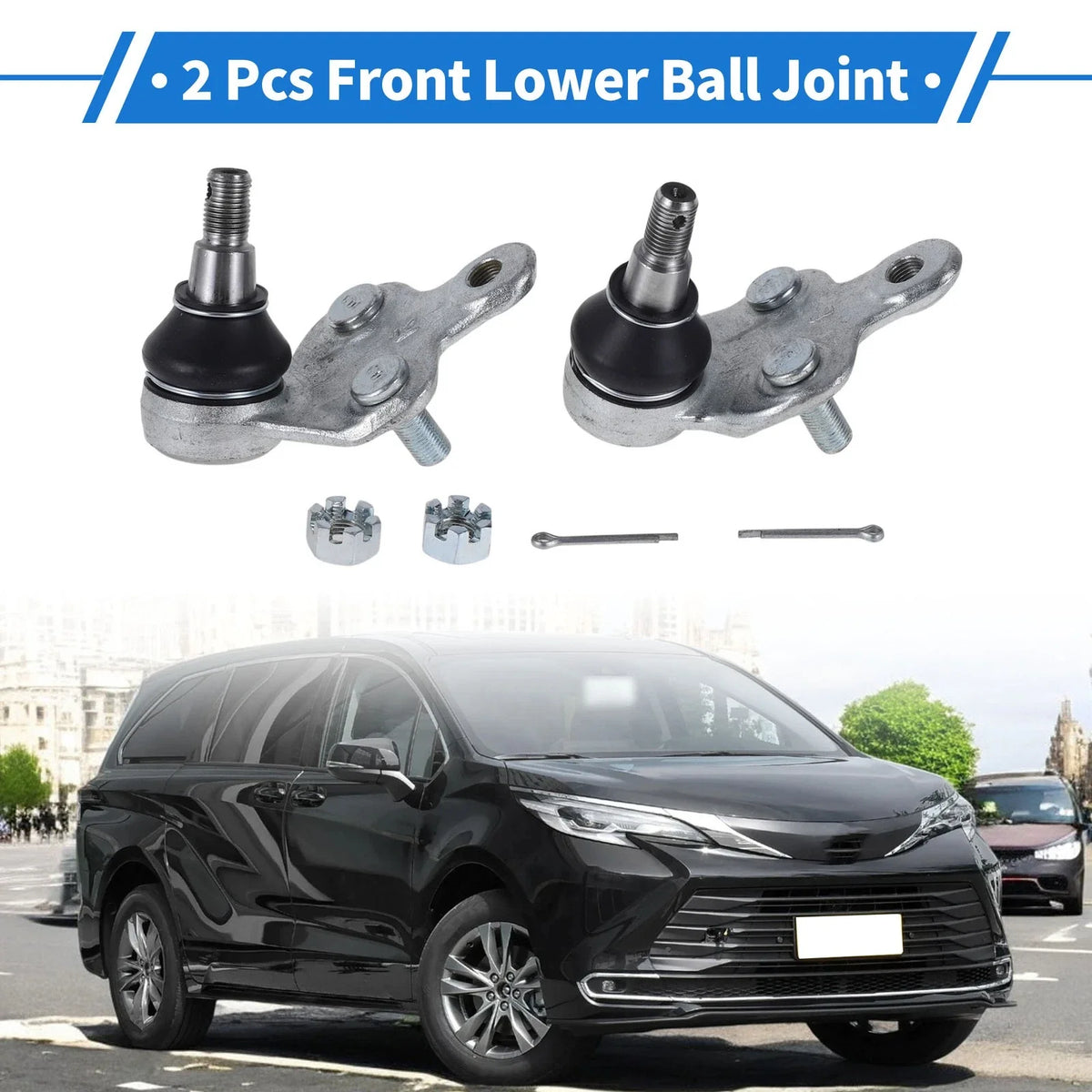 2X Front Lower Ball Joints for Toyota Camry (2001–2006) No. 4334009010/4333009560