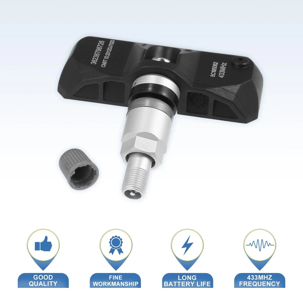 Set of 4 Tire Pressure Sensors TPMS 36236798726 for BMW 328i 528i 535i (2007–2013)