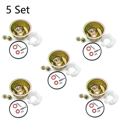 Set of 5 Carburetor Needle Bowl Float Gasket Assembly for Honda GX270 GX340 GX390