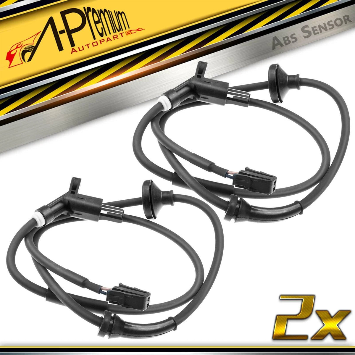 2X Rear ABS Wheel Speed Sensor for Volkswagen Jetta Golf Cabrio (1995–1999) 6N0927807A, 5S11402
