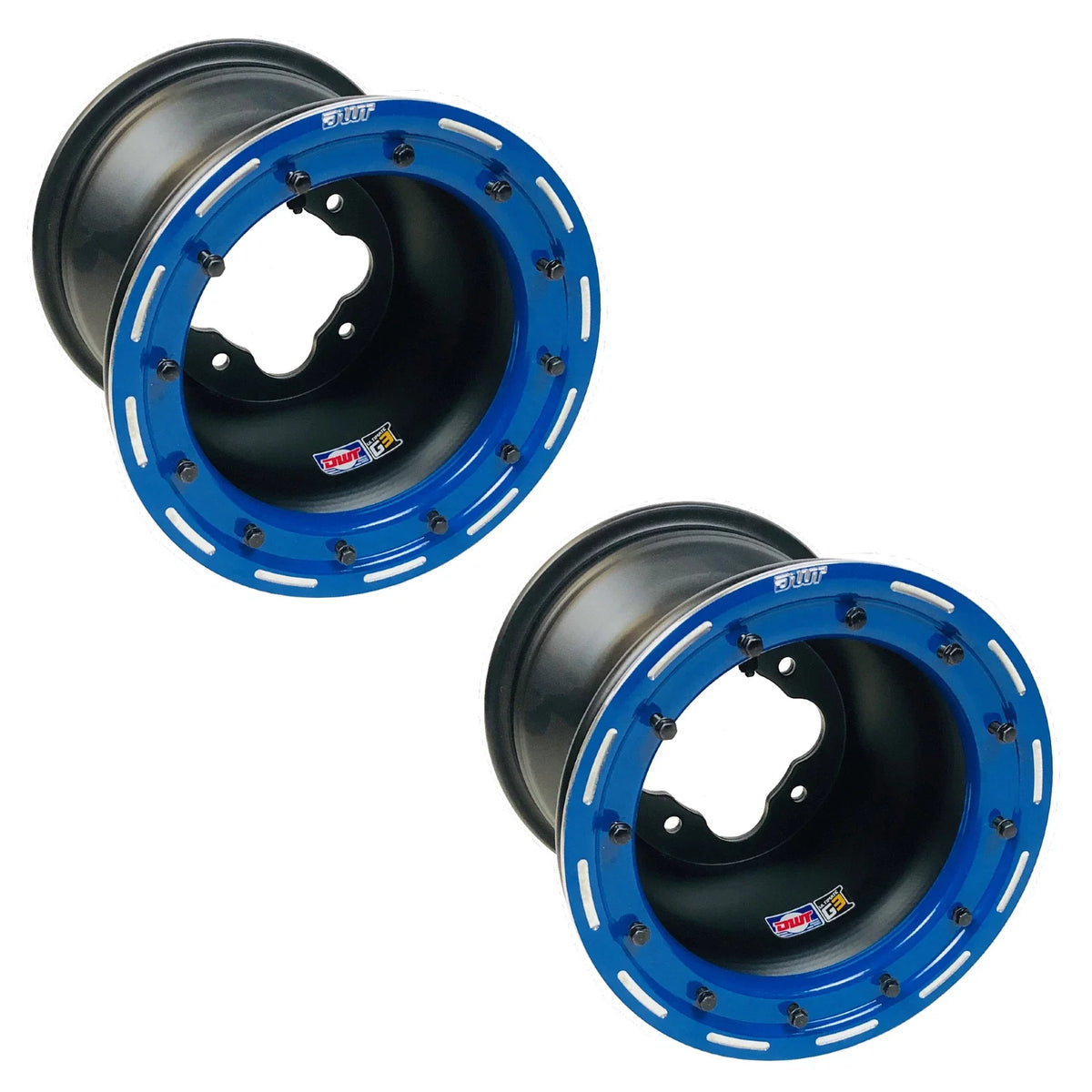 2X DWT G3 Rear Beadlock Wheels for Banshee Warrior 350 (1997–2004) 9" 4/115