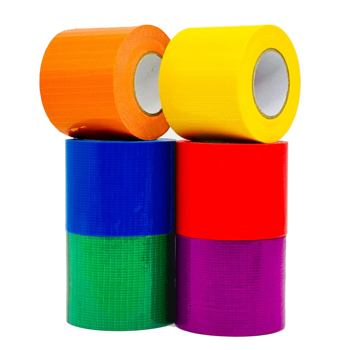 6-Pack Rainbow Duct Tape 10 Yards x 2 Inch Heavy Duty Waterproof