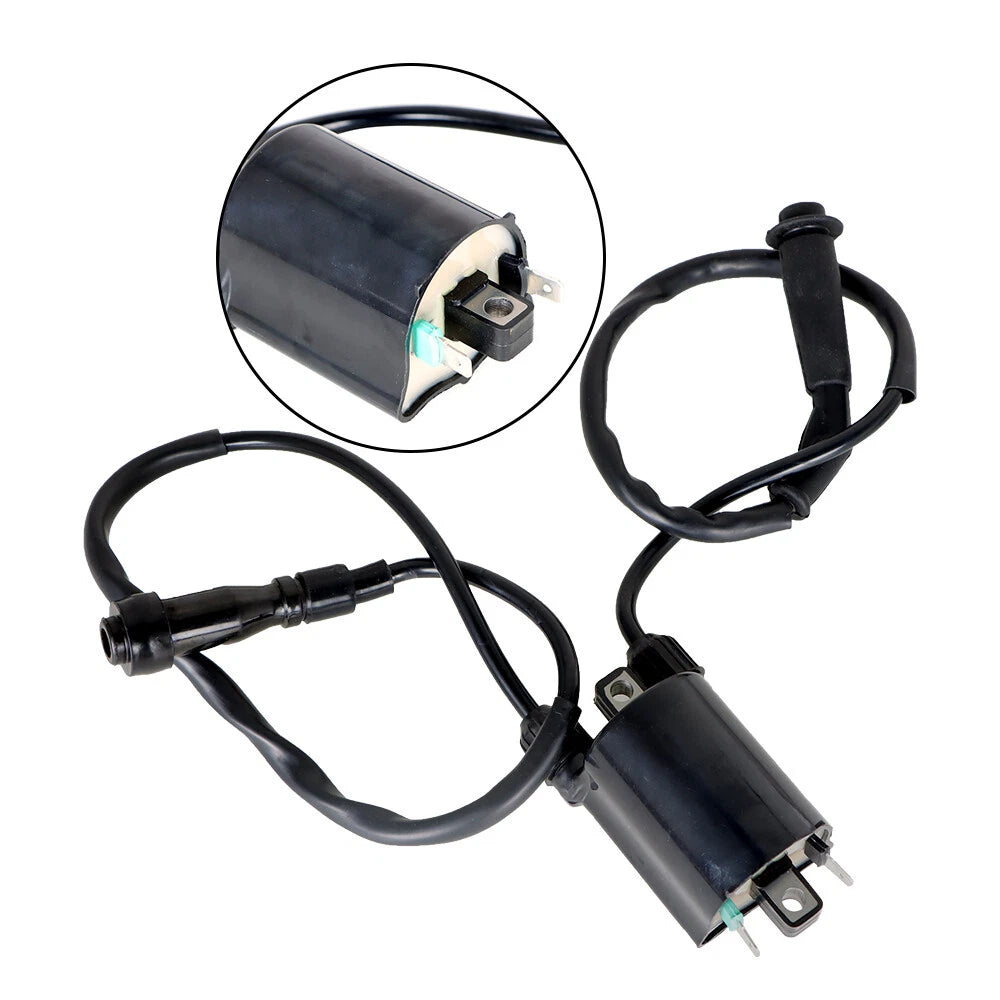 Ignition Coil & Spark Plug Cap for Honda Shadow ACE 750 Aero 750 Spirit 750 (30510-MM8-003, 30510-MCC-003)