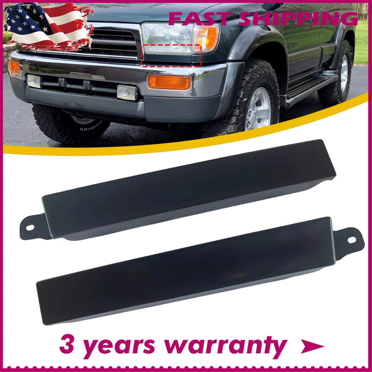 Headlight Molding Trim Set for Toyota 4Runner (1996–2002)