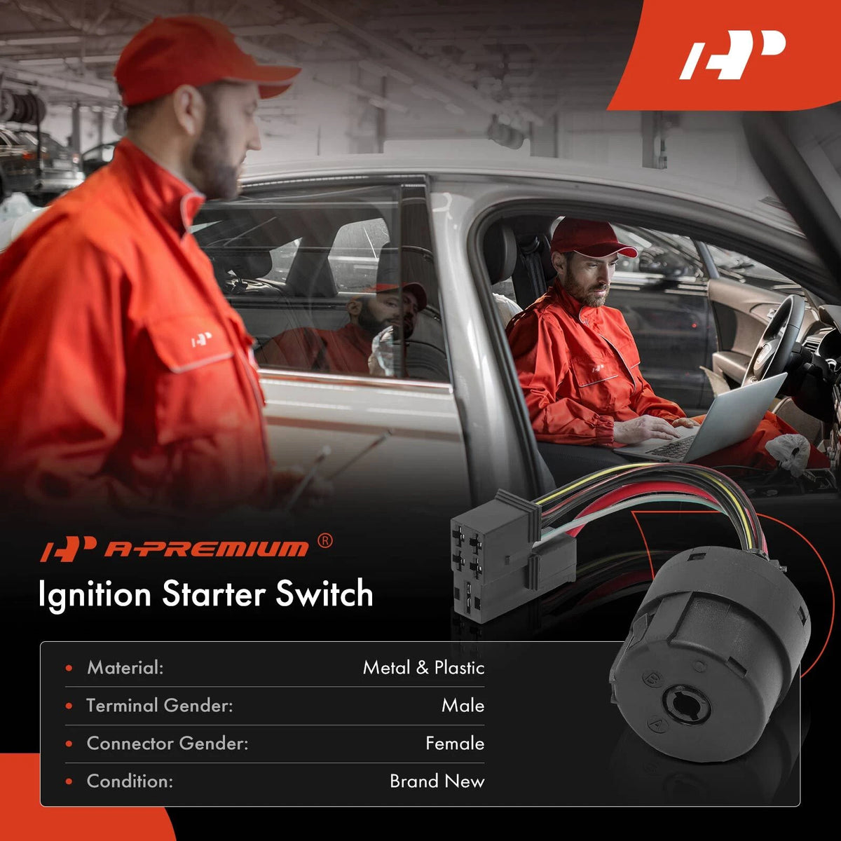 Ignition Switch for Freightliner Sprinter 2500, Dodge Sprinter (2002–2006) 1S10966, 0005458108, 5103664AA, US980