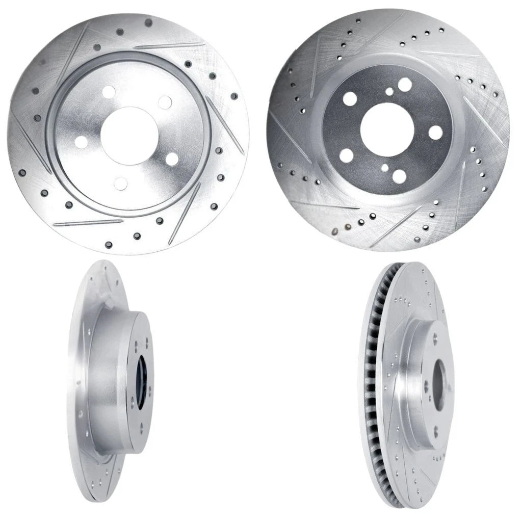 Brake Rotor Set for Acura RDX (2013–2018) ALX-PAU-DF-7004-58014-CLA1 Drilled Slotted