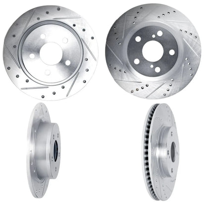 Brake Rotor Set for Acura RDX (2013–2018) ALX-PAU-DF-7004-58014-CLA1 Drilled Slotted