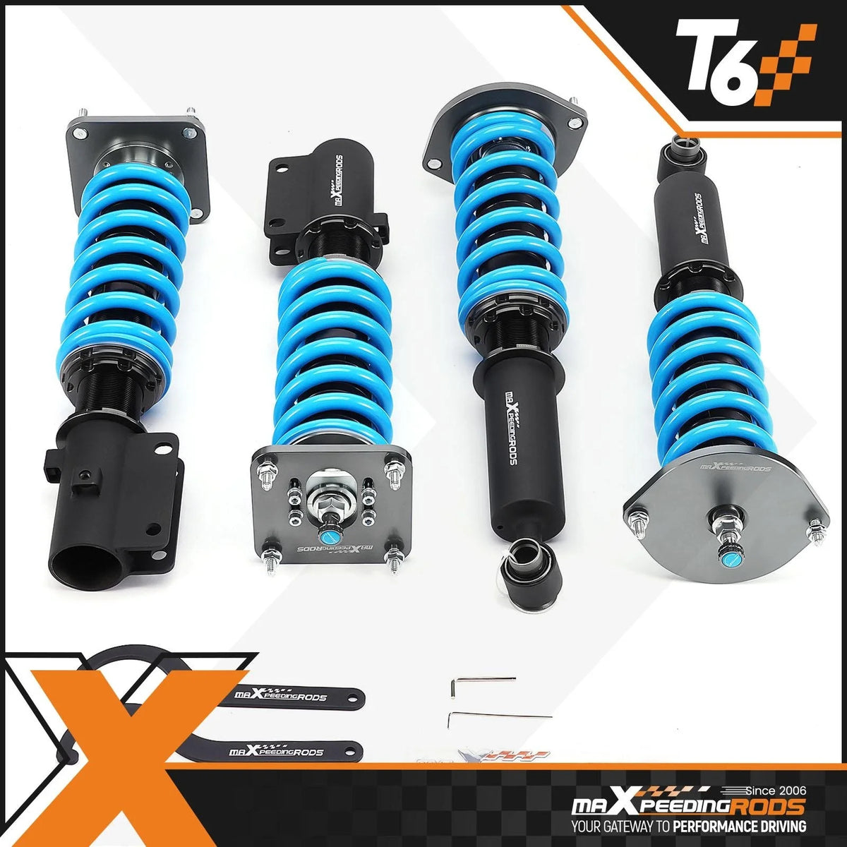 Set of 2 Coilovers for Mazda RX-7 (1986–1992) 24 Way Damper Lowering Kit