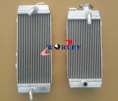 Hose Kit & Aluminum Radiator for Kawasaki KXF250 KX250F (2009-2010) GREEN