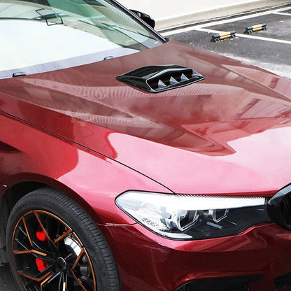 Black Car Air Flow Intake Hood Scoop Vent Cover for Universal Fit