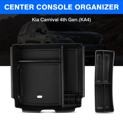 2X Center Console Organizer for Kia Carnival (2022–2026) Black
