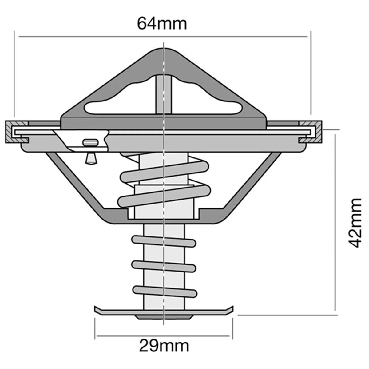 Thermostat Mitsubishi Triton MK ML V6 3.0L 6G72 3.5L 6G74 (1996-2009)