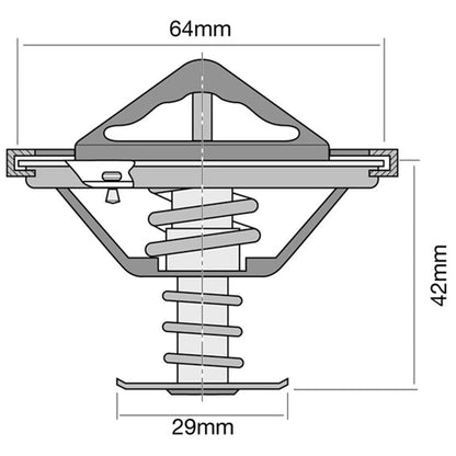 Thermostat Mitsubishi Triton MK ML V6 3.0L 6G72 3.5L 6G74 (1996-2009)