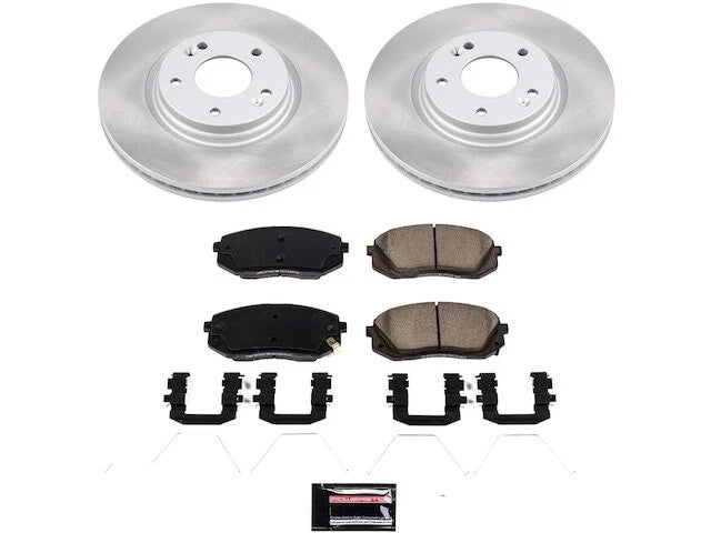 Brake Pad and Rotor Kit for Hyundai Kona (2018–2023) 21954QVXW