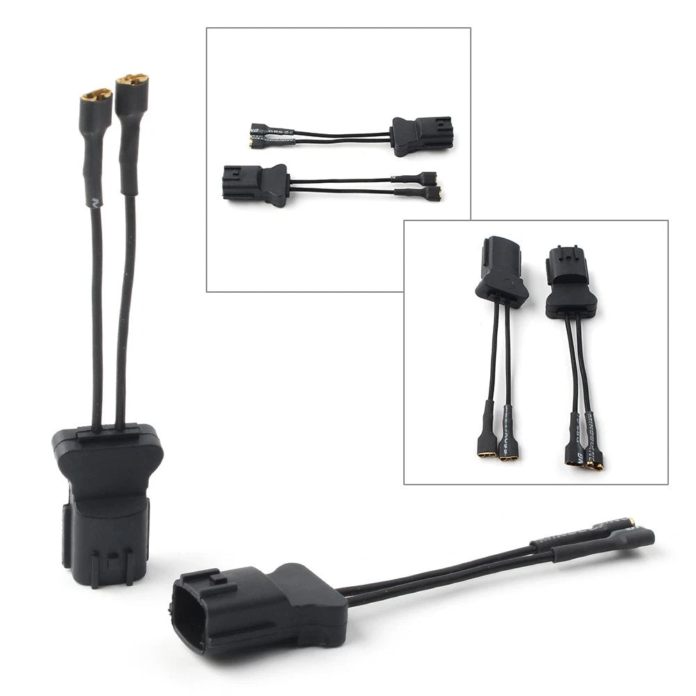 Set of 2 Car Horn Speaker Adapter Wiring Harness Pigtail for Hyundai