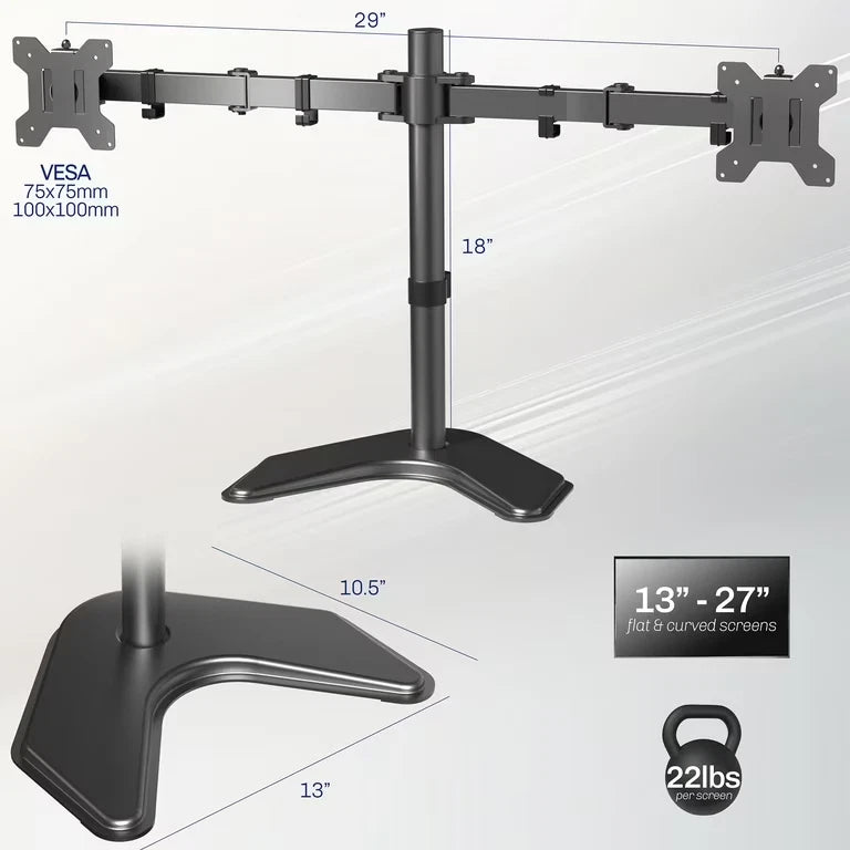 Dual Monitor Desk Stand for VIVO STAND-V002F