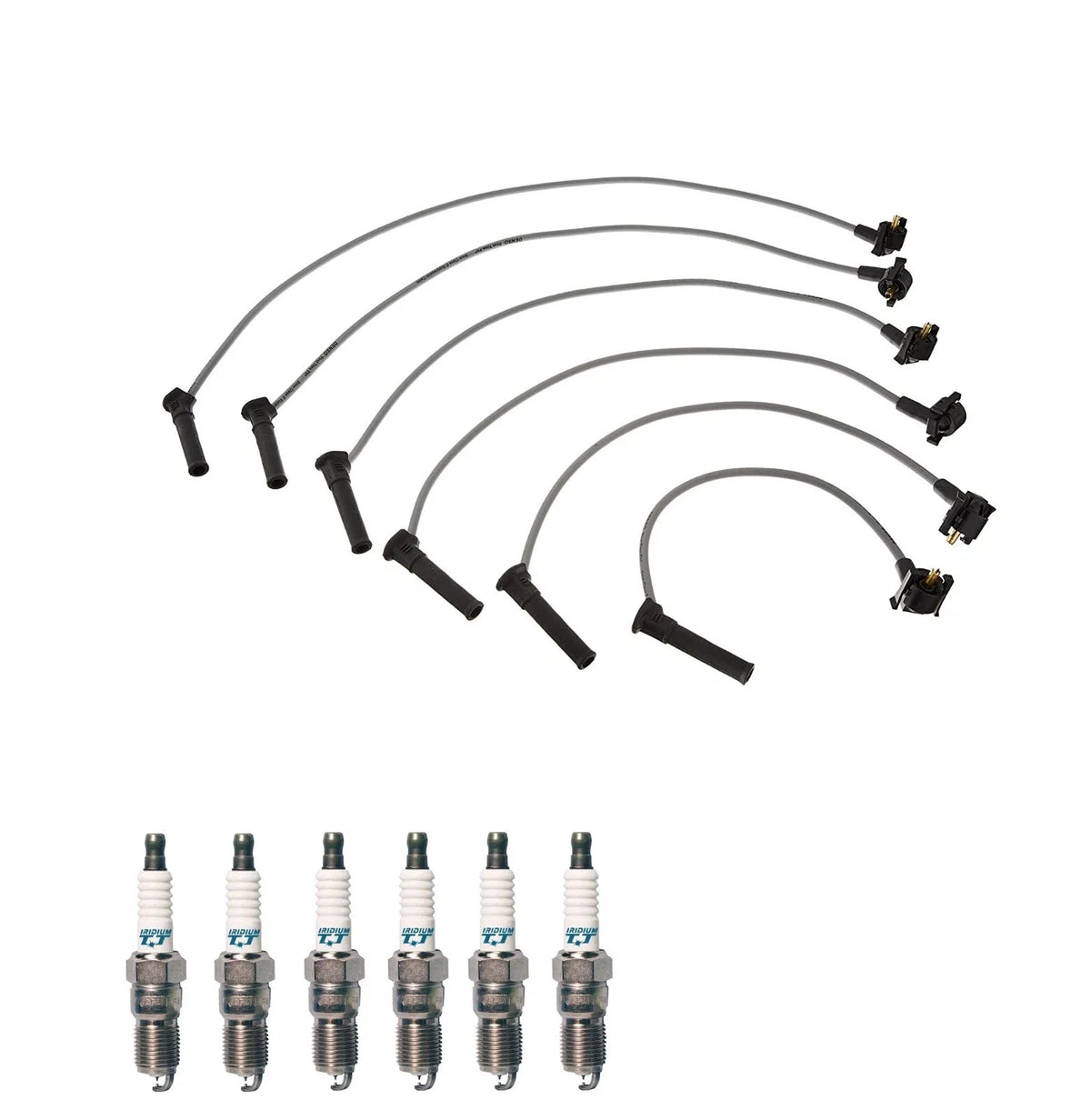 Denso Wire Set & 6 Iridium TT Spark Plugs for Ford Mercury 4.0 V6 (1997–2008)