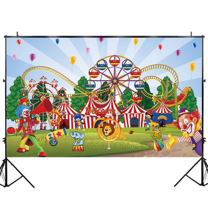Large Circus Carnival Backdrop for Event Decoration (70.8" x 43.3")