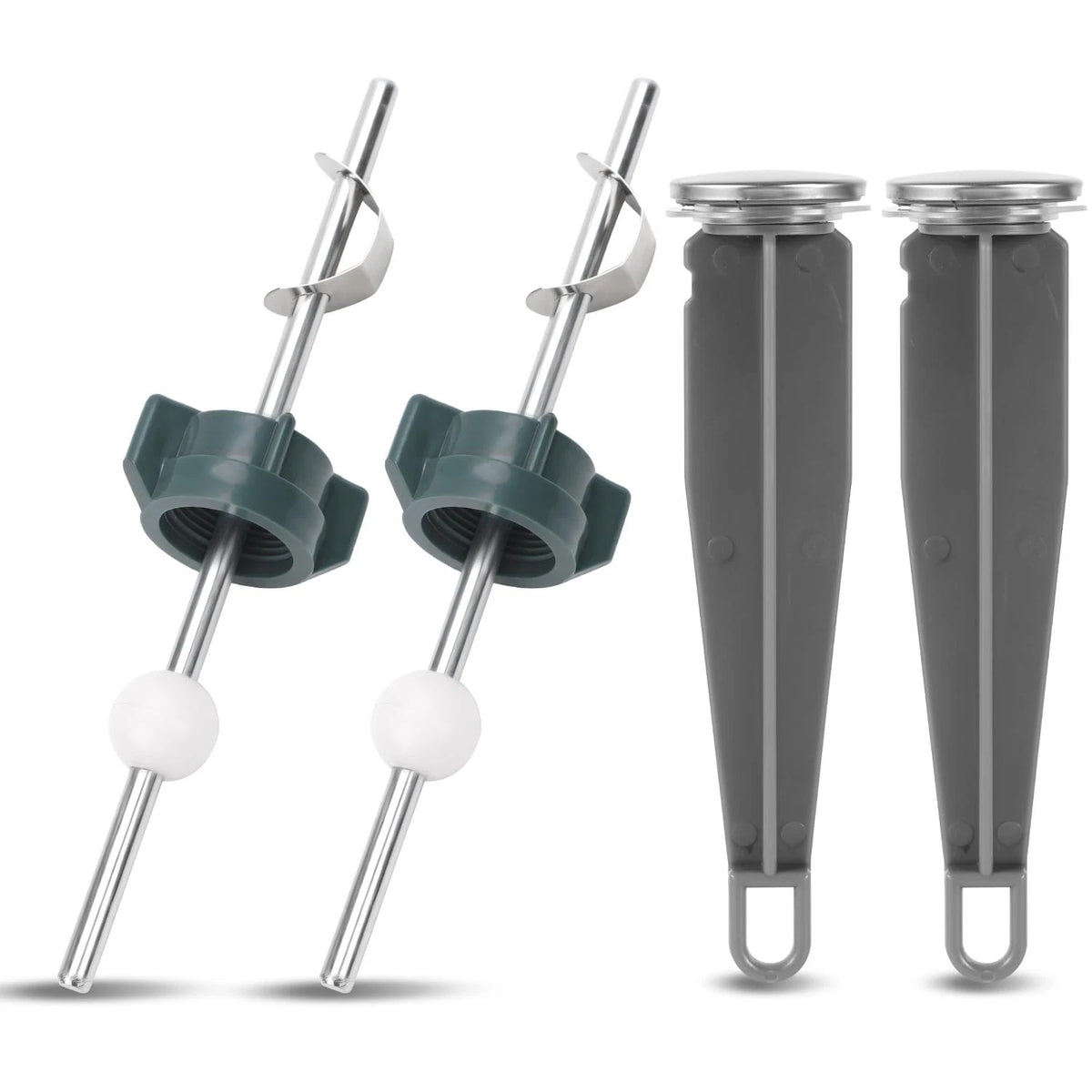 4pcs Pivot Rod Replacement for Sink Drain Parts - Medium, Grey, Green