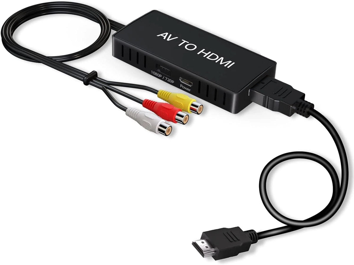 RCA to HDMI Converter for VCR, DVD, VHS (Compatible)