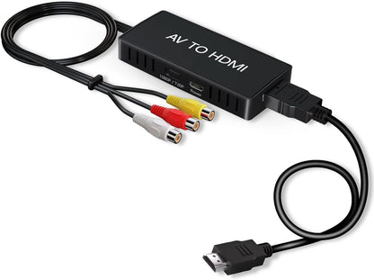 RCA to HDMI Converter for VCR, DVD, VHS (Compatible)