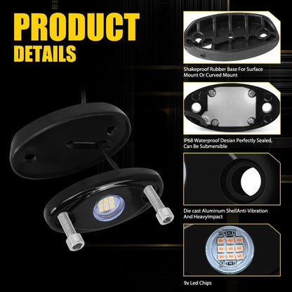 100X Purple Rock LED Underbody Lights for Jeep (Offroad, Truck, UTV, ATV)