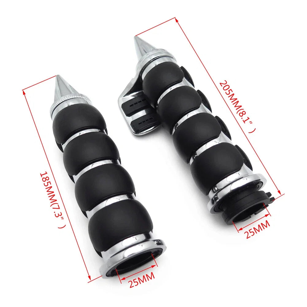 Chrome Hand Grip for Kawasaki Vulcan 800 1500 1600 2000 (1996–2009)